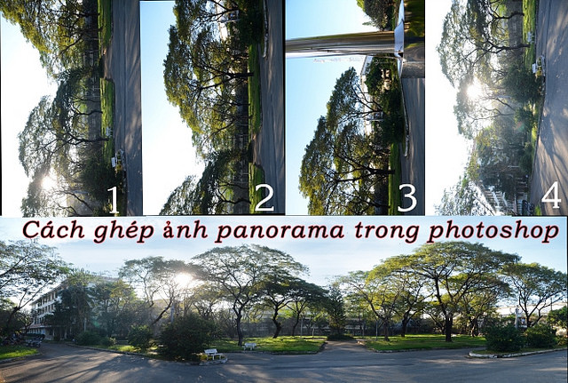 Cách ghép ảnh panorama bằng photoshop