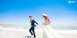 Bộ ảnh cưới đẹp thực hiện tại Hồ Cốc Vũng Tàu