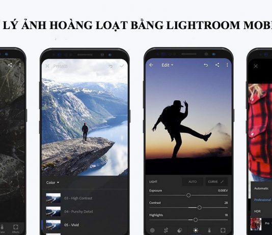 Xử lý ảnh hàng lọat bằng Lightroom