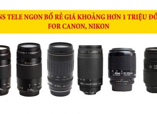 Tổng hợp ống kính tele chính hãng và lens for giá rẻ cho máy ảnh Canon Nikon